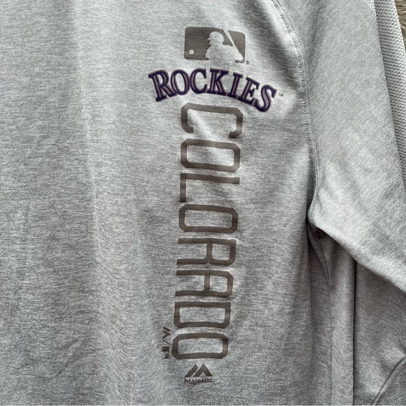 Colorado Rockies Majestic Authentic Collection Women‎ Hoodie Medium Lightweight - Picture 5 of 8
